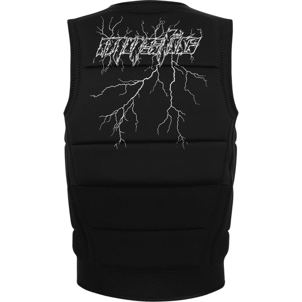 2026 Mystic Mens Poseidon TS Front Zip Wake Impact Vest 35005.250691 - Black